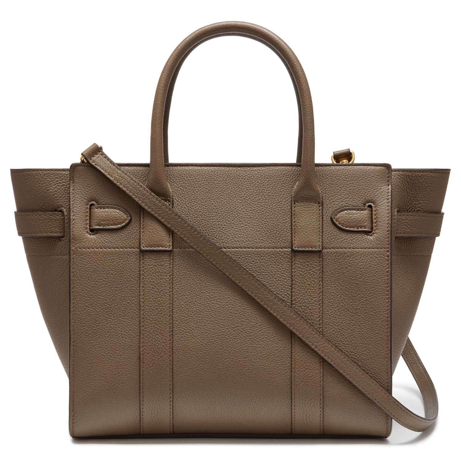 Mulberry Bayswater Small Classic Grain Leather Zipped Bag at John Lewis