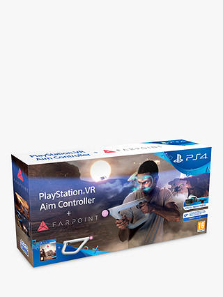 PS VR Aim Controller and Farpoint PS VR Game for PS4