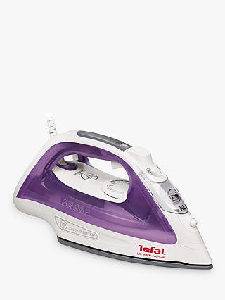 Tefal FV2661 Ultraglide Anti-Scale Steam Iron, White/Purple