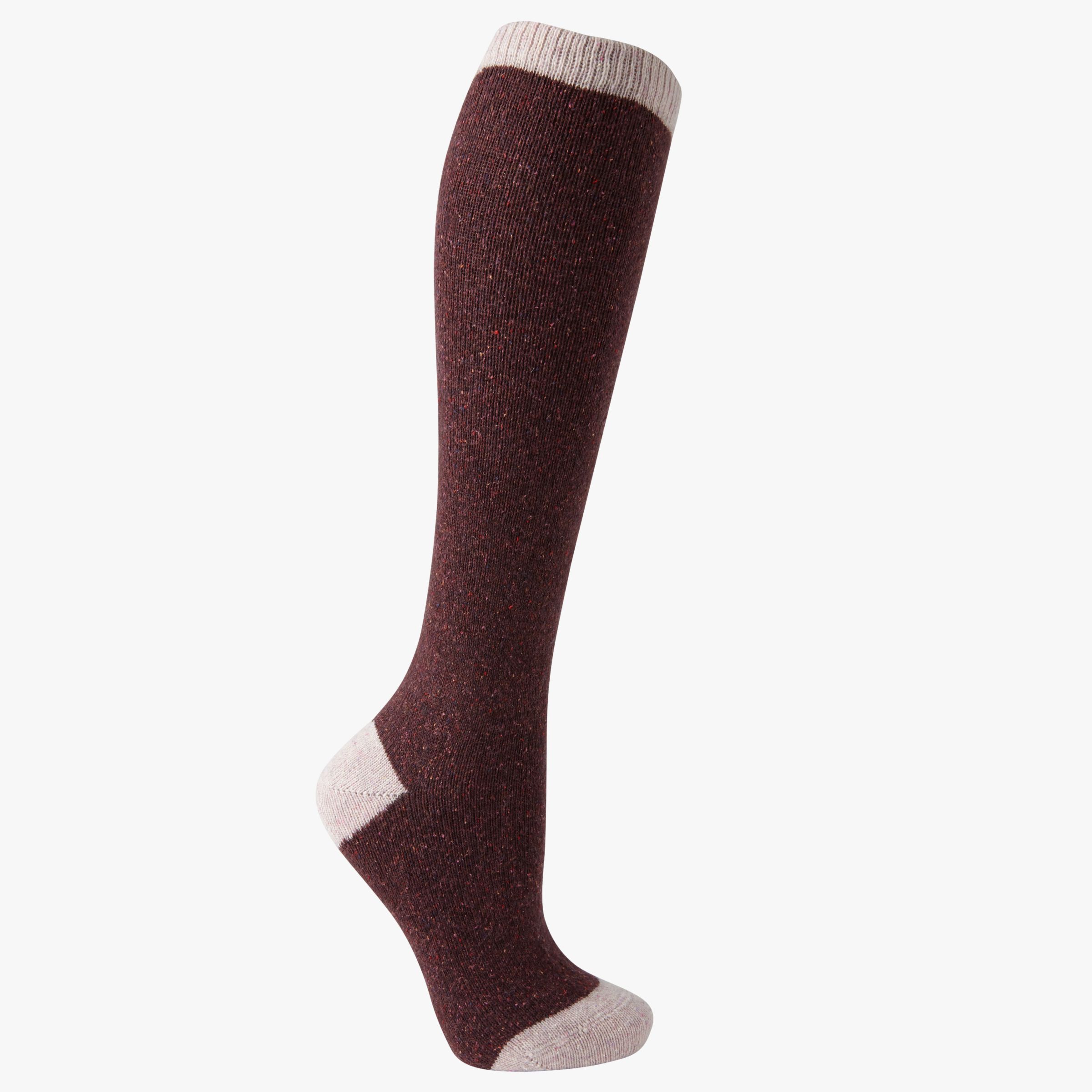 John Lewis & Partners Wool and Silk Blend Knee High Socks