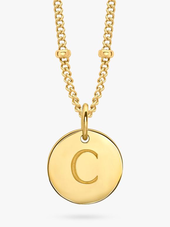 Missoma 18ct Gold Vermeil Initial Pendant Necklace