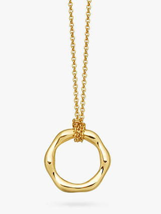 Missoma 18ct Gold Vermeil Mini Molten Pendant Necklace, Gold