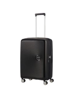 American Tourister Soundbox 4-Spinner Wheel 67cm Medium Suitcase, Bass Black