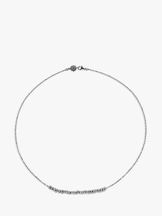 Dower & Hall Sterling Silver Nugget Nomad Row Necklace