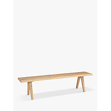 Buy Croft Collection Lorn 4 Seater Dining Bench, Oak Online at johnlewis.com