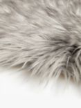 John Lewis ANYDAY Faux Fur Sheepskin Rug, Grey Tip