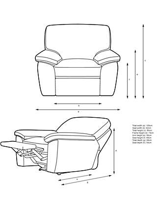 John Lewis & Partners Camden Manual Recliner Armchair