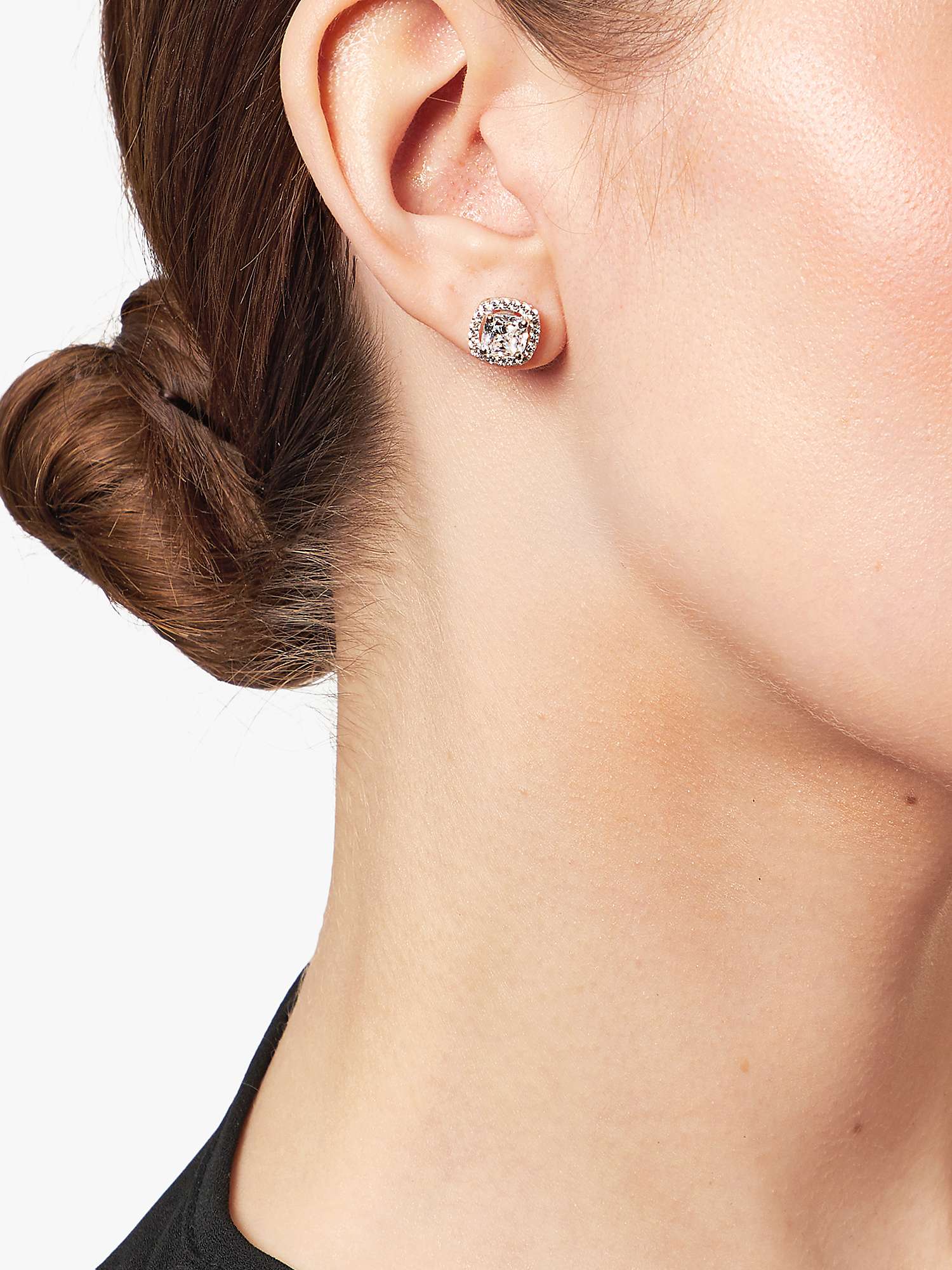 Buy Jools by Jenny Brown Cubic Zirconia Double Diamonte Square Stud Earrings Online at johnlewis.com
