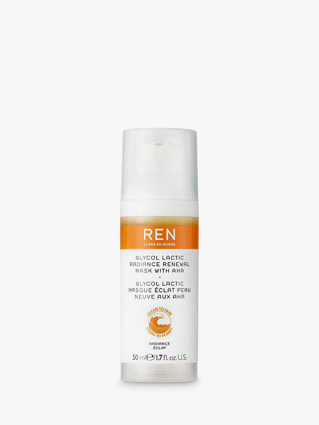 REN Clean Skincare Glycol Lactic Radiance Renewal Mask, 50ml