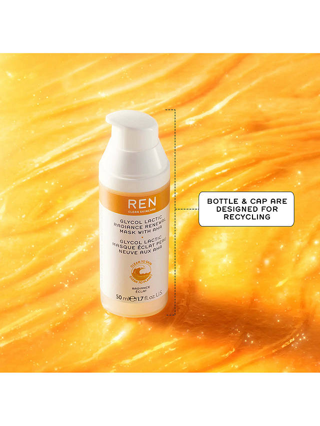REN Clean Skincare Glycol Lactic Radiance Renewal Mask, 50ml 3
