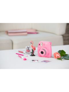Fujifilm Instax Mini 9 Instant Camera with 10 Shots of Film, Built-In Flash & Hand Strap, Flamingo Pink