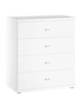 John Lewis Elstra Wide 4 Drawer Chest of Drawers, Off White