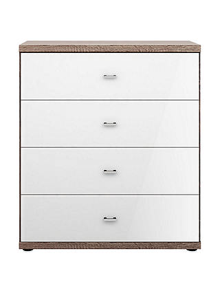 John Lewis & Partners Treviso 4 Drawer Glass Front Chest