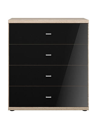John Lewis & Partners Treviso 4 Drawer Glass Front Chest