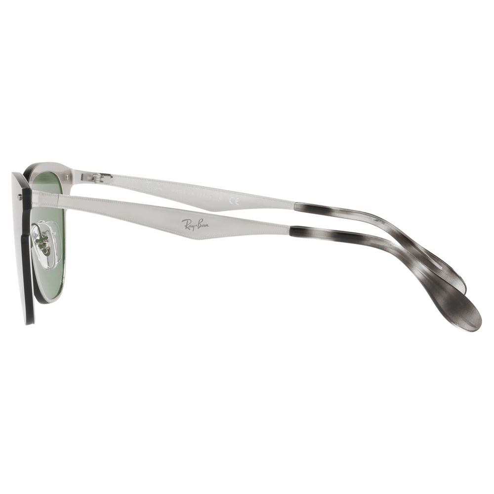 Ray-Ban RB3576N Blaze Clubmaster Square Sunglasses, Silver/Mirror Grey