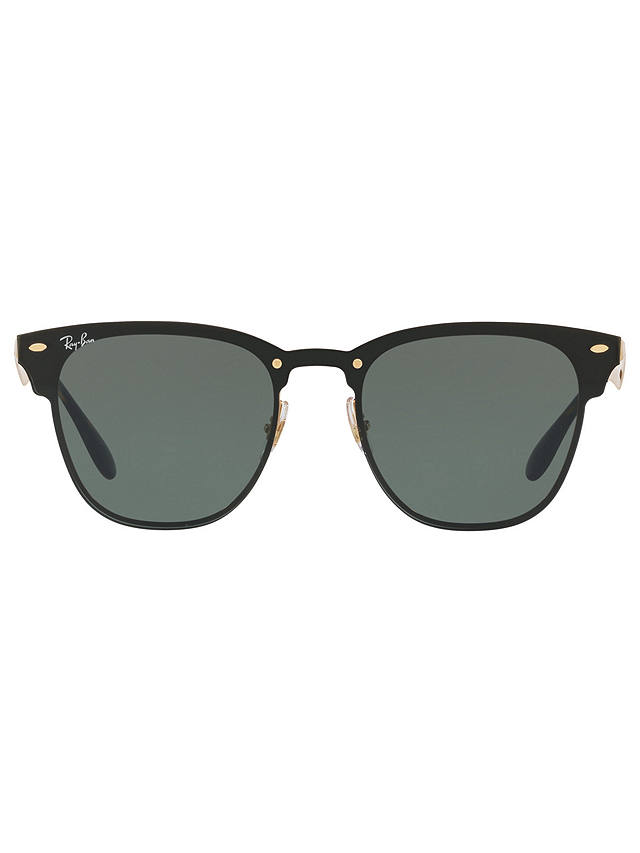 Ray-Ban RB3576N Blaze Clubmaster Square Sunglasses, Black/Green