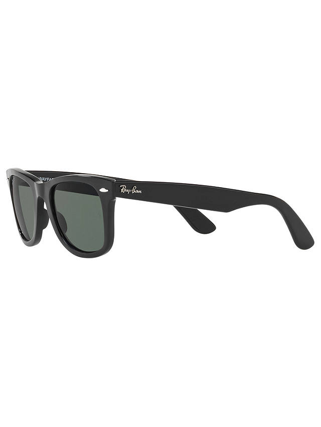 Ray-Ban RB4340 Polarised Wayfarer Sunglasses, Black/Grey