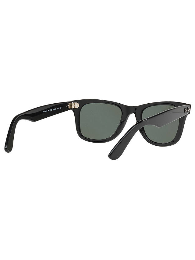 Ray-Ban RB4340 Polarised Wayfarer Sunglasses, Black/Grey