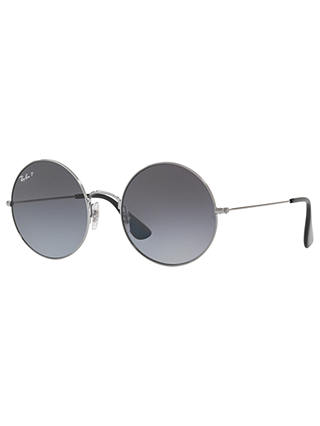 Ray-Ban RB3592 Ja-Jo Polarised Round Sunglasses, Grey