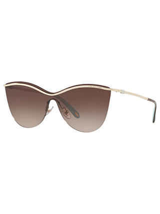 Tiffany & Co TF3058 Cat's Eye Sunglasses, Gold/Brown Gradient