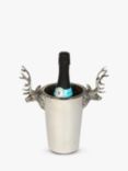 Culinary Concepts Stag Head Bottle Holder, Silver