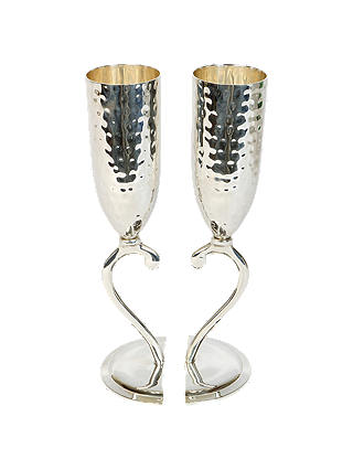 Culinary Concepts Hammered Heart Lovers Cups, Set of 2