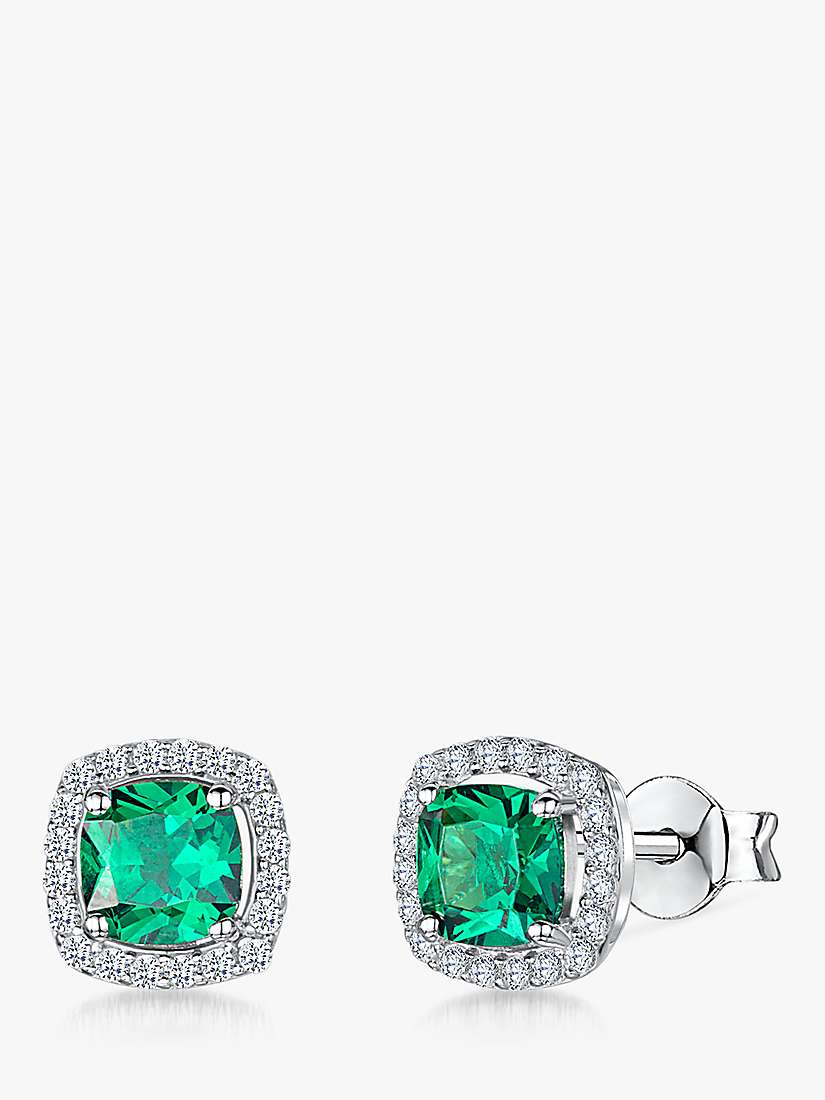 Buy Jools by Jenny Brown Cubic Zirconia Cushion Stud Earrings Online at johnlewis.com
