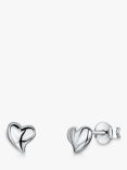 Jools by Jenny Brown Offset Curved Heart Stud Earrings