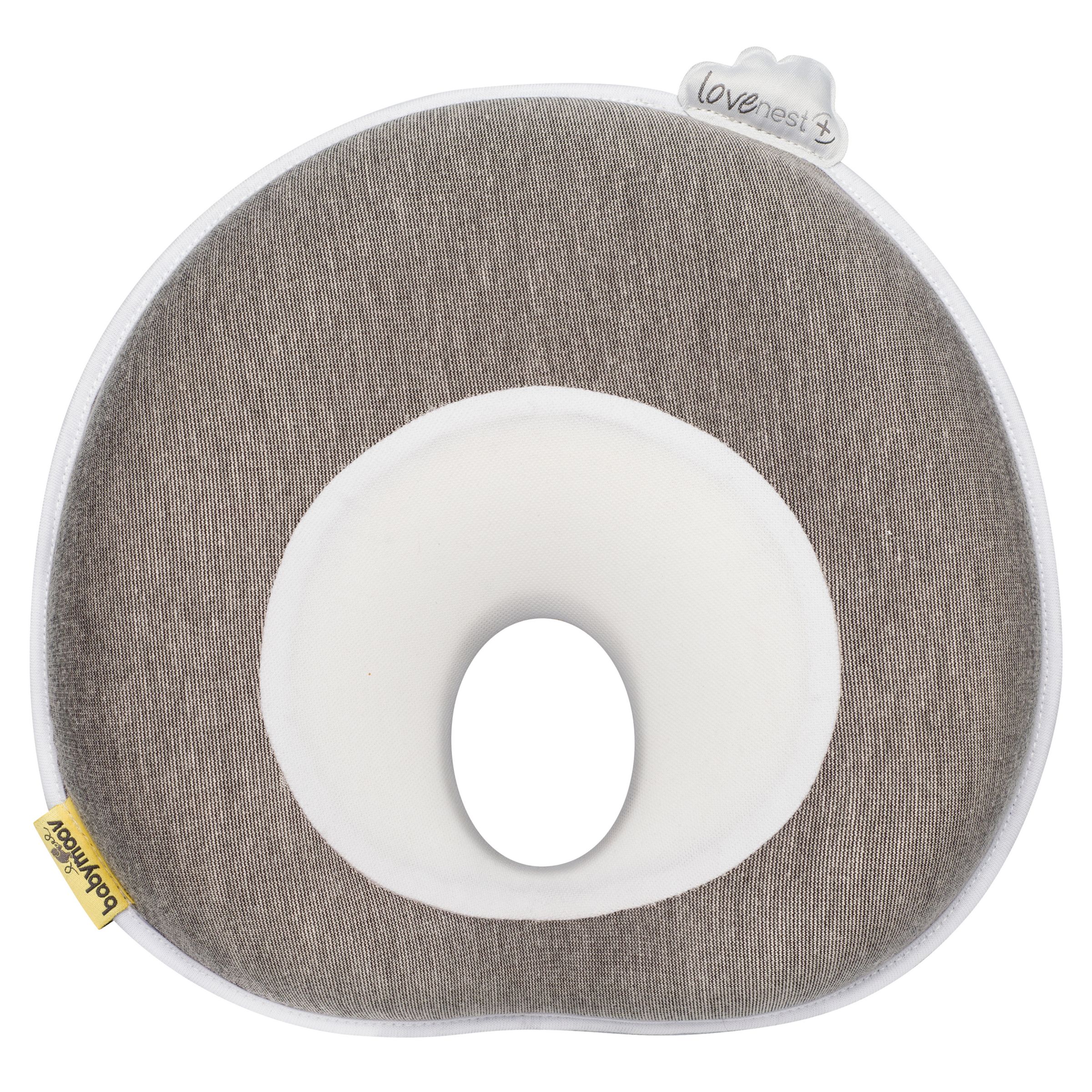 Babymoov Lovenest Ergonomic Baby Pillow Headrest, Smokey Grey at John