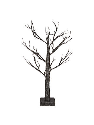 John Lewis & Partners Pre-Lit Tree, 60cm, Black