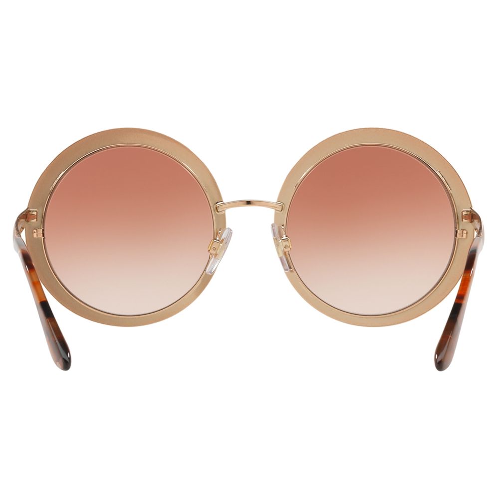 Buy Dolce & Gabbana DG2179 Textured Round Sunglasses, Rose Gold/Pink ...