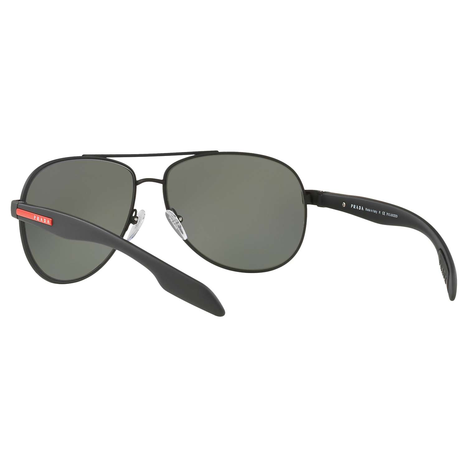 Buy Prada Linea Rossa PS 53PS Men's Polarised Aviator Sunglasses Online at johnlewis.com