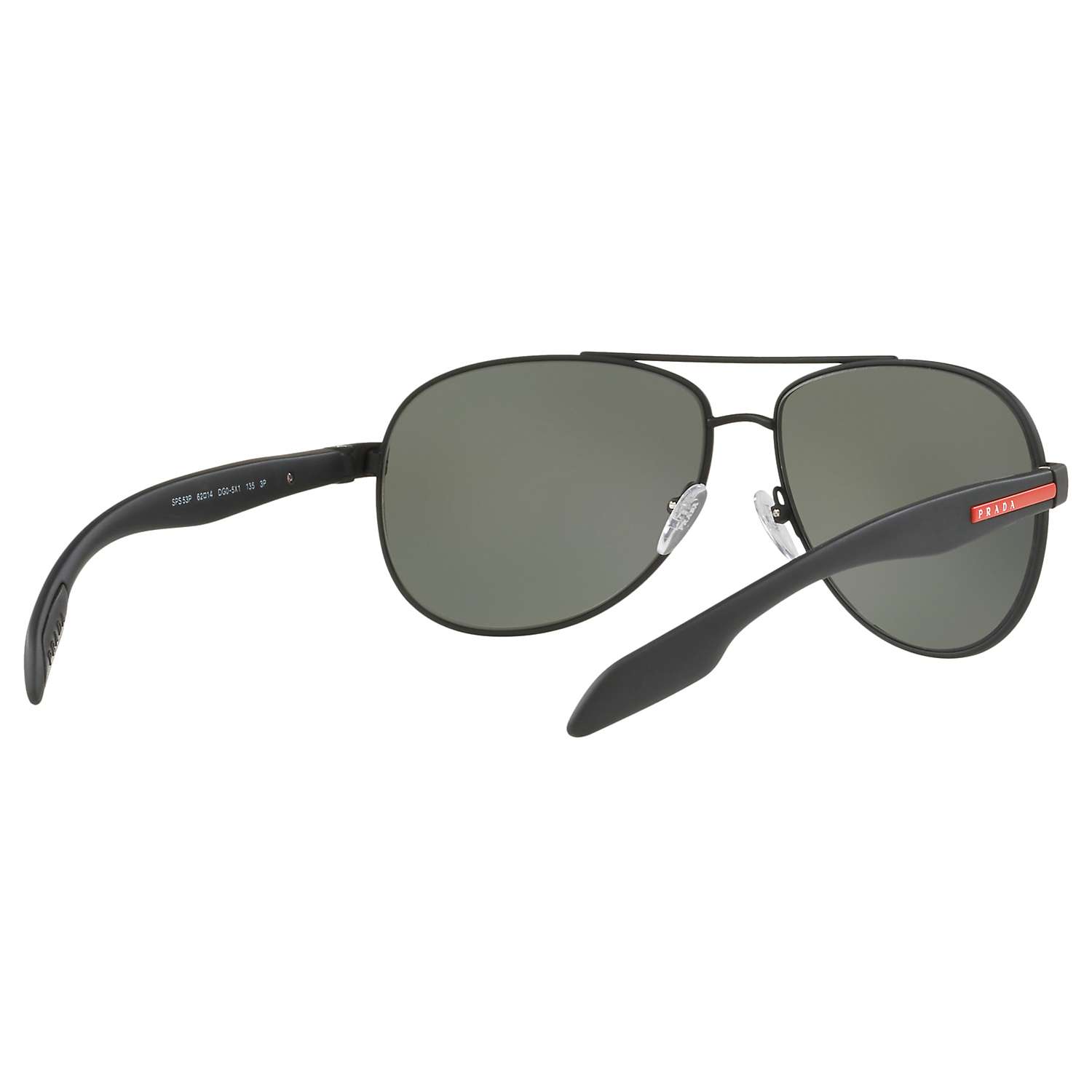 Buy Prada Linea Rossa PS 53PS Men's Polarised Aviator Sunglasses Online at johnlewis.com