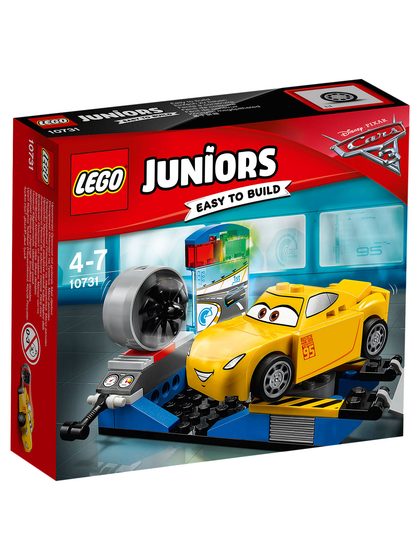 LEGO Juniors 10731 Disney Pixar Cars 3 Cruz Ramirez Race