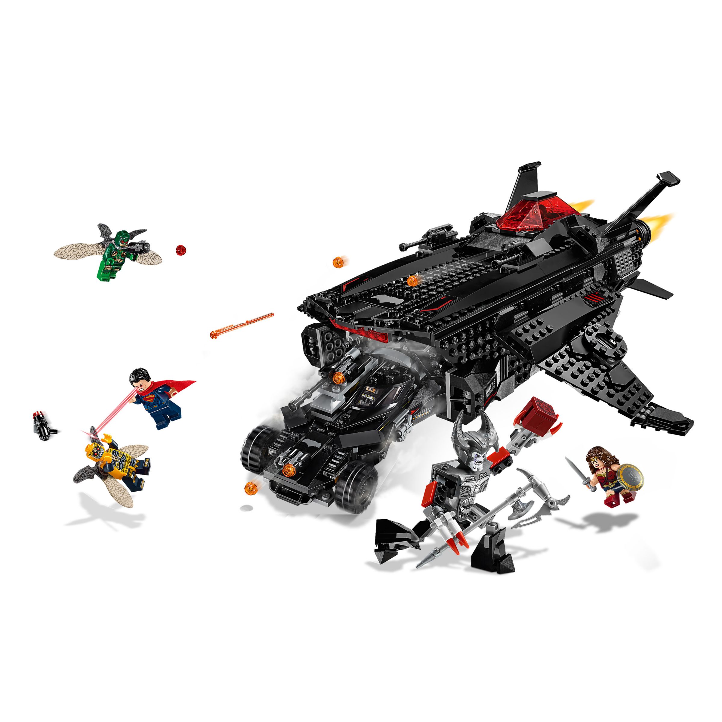 lego flying fox batmobile airlift attack