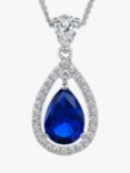 Jools by Jenny Brown Cubic Zirconia Suspended Pear Stone Necklace