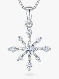 Jools by Jenny Brown Cubic Zirconia Twinkling Star Necklace, Silver