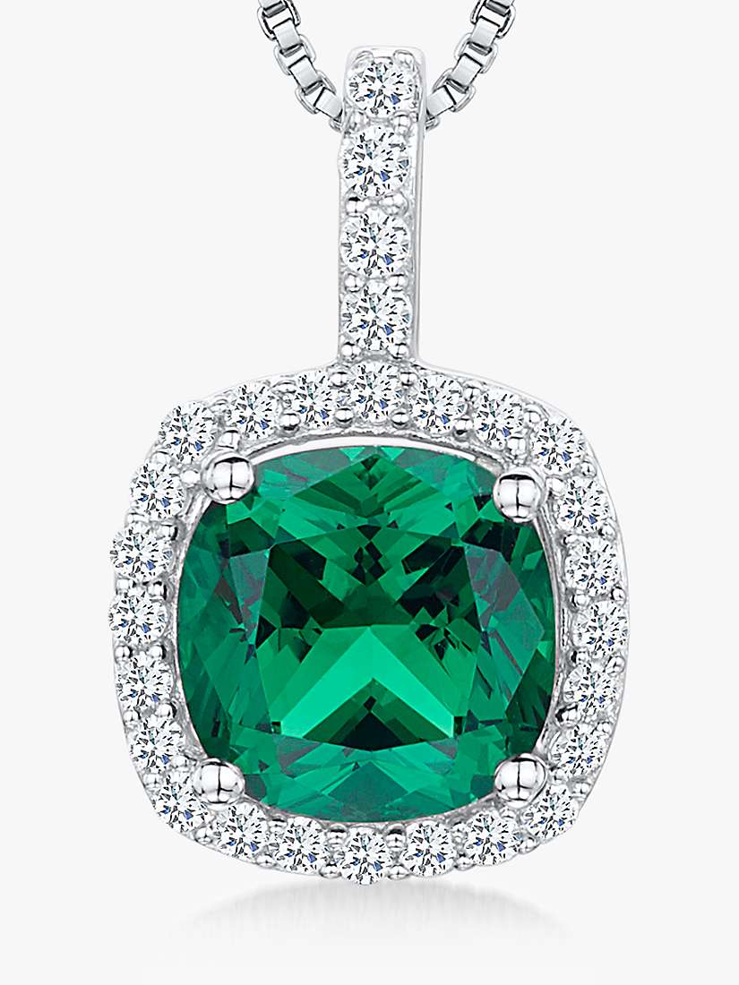 Buy Jools by Jenny Brown Cubic Zirconia Curved Square Necklace Online at johnlewis.com