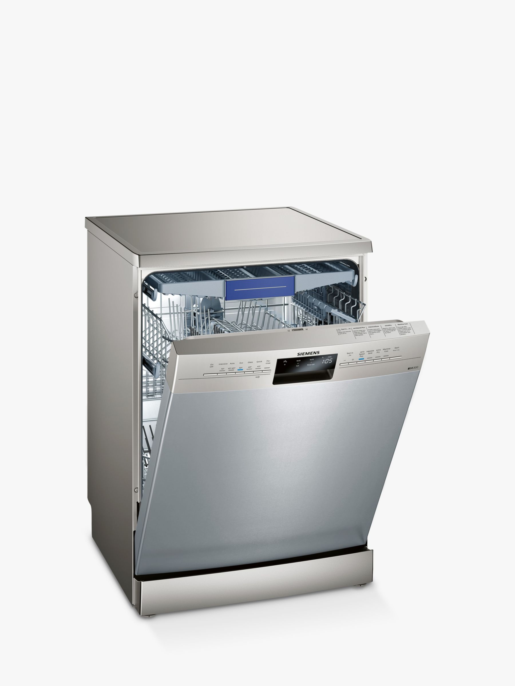 Siemens SN236I00MG Freestanding Dishwasher, Stainless Steel