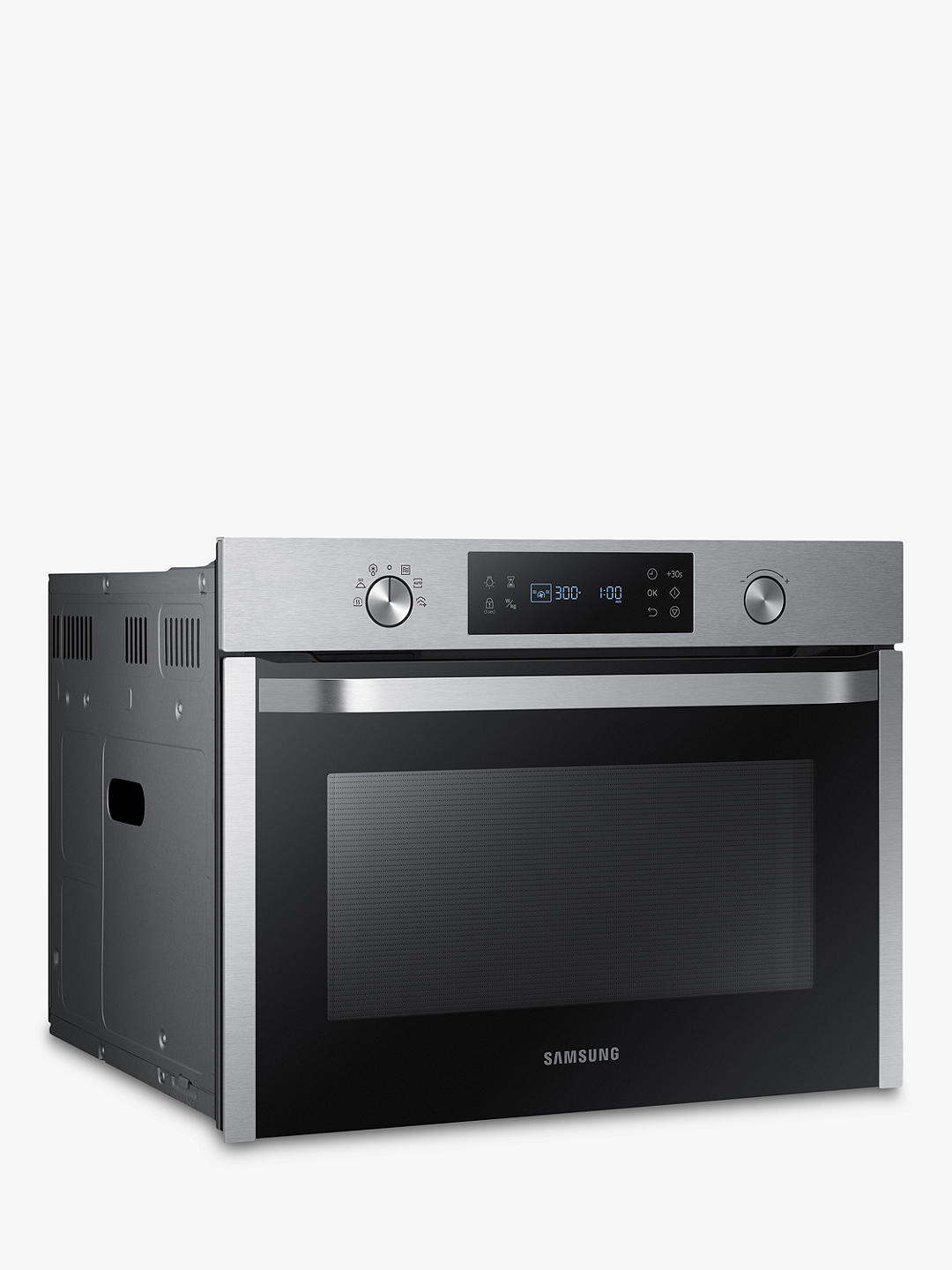 Samsung NQ50K5130BS/EU Built-In Microwave, Black/Stainless Steel Black Stainless Steel Built In Microwave