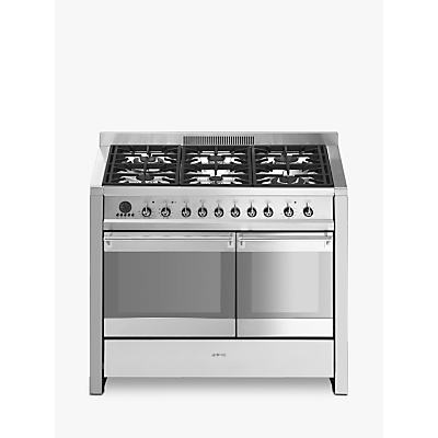 Smeg A2PY-8 Dual Fuel Range Cooker, Stainless Steel