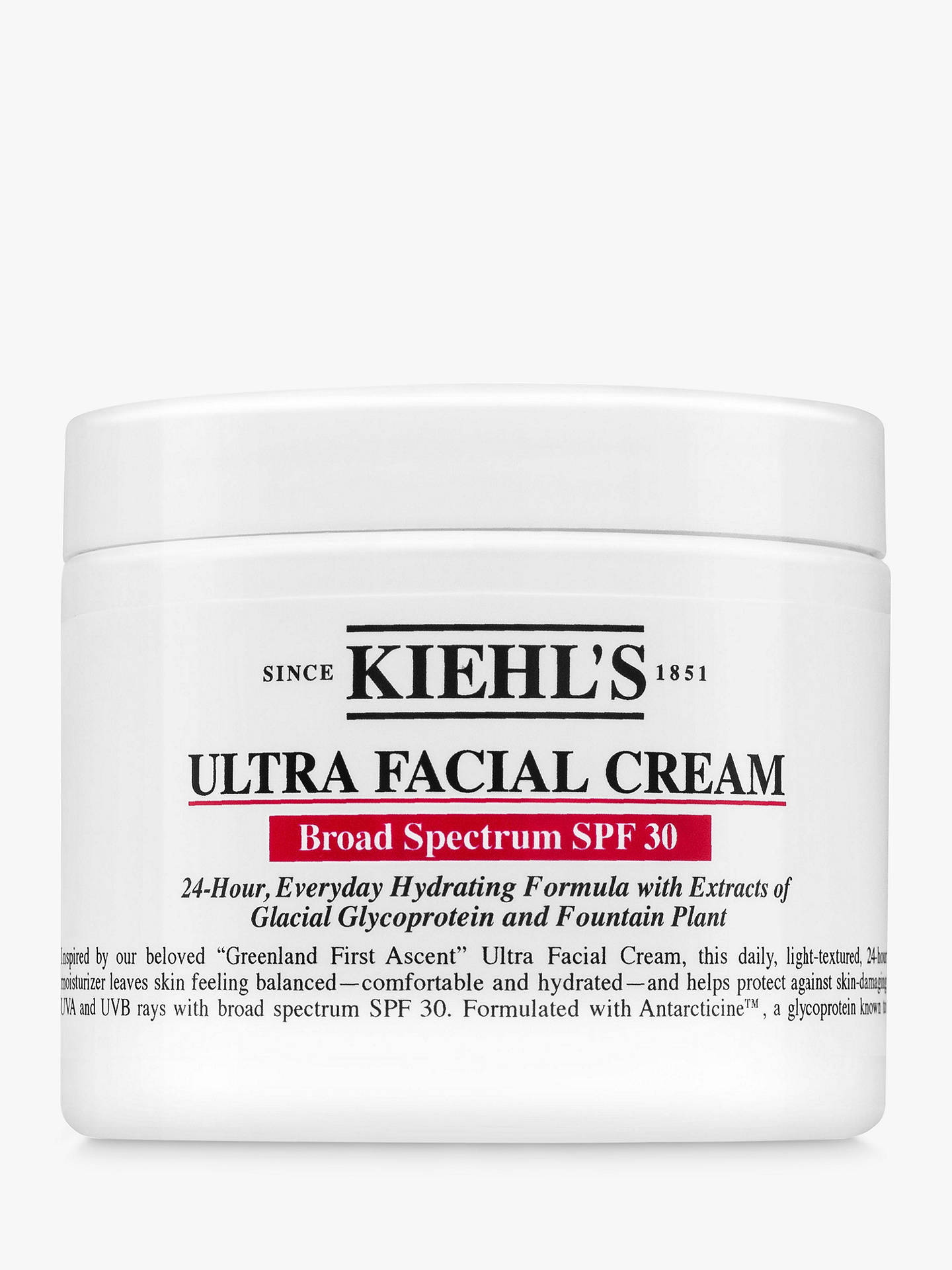 Buy Kiehl's Ultra Facial Cream SPF 30, 125ml Online at johnlewis.com