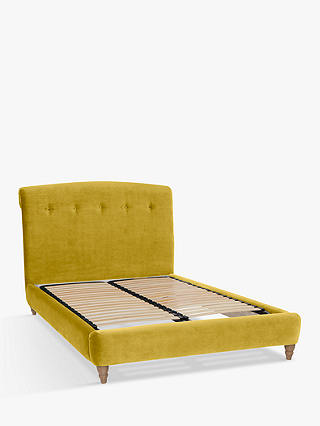 Peachy Bed Frame by Loaf at John Lewis in Clever Velvet, King Size