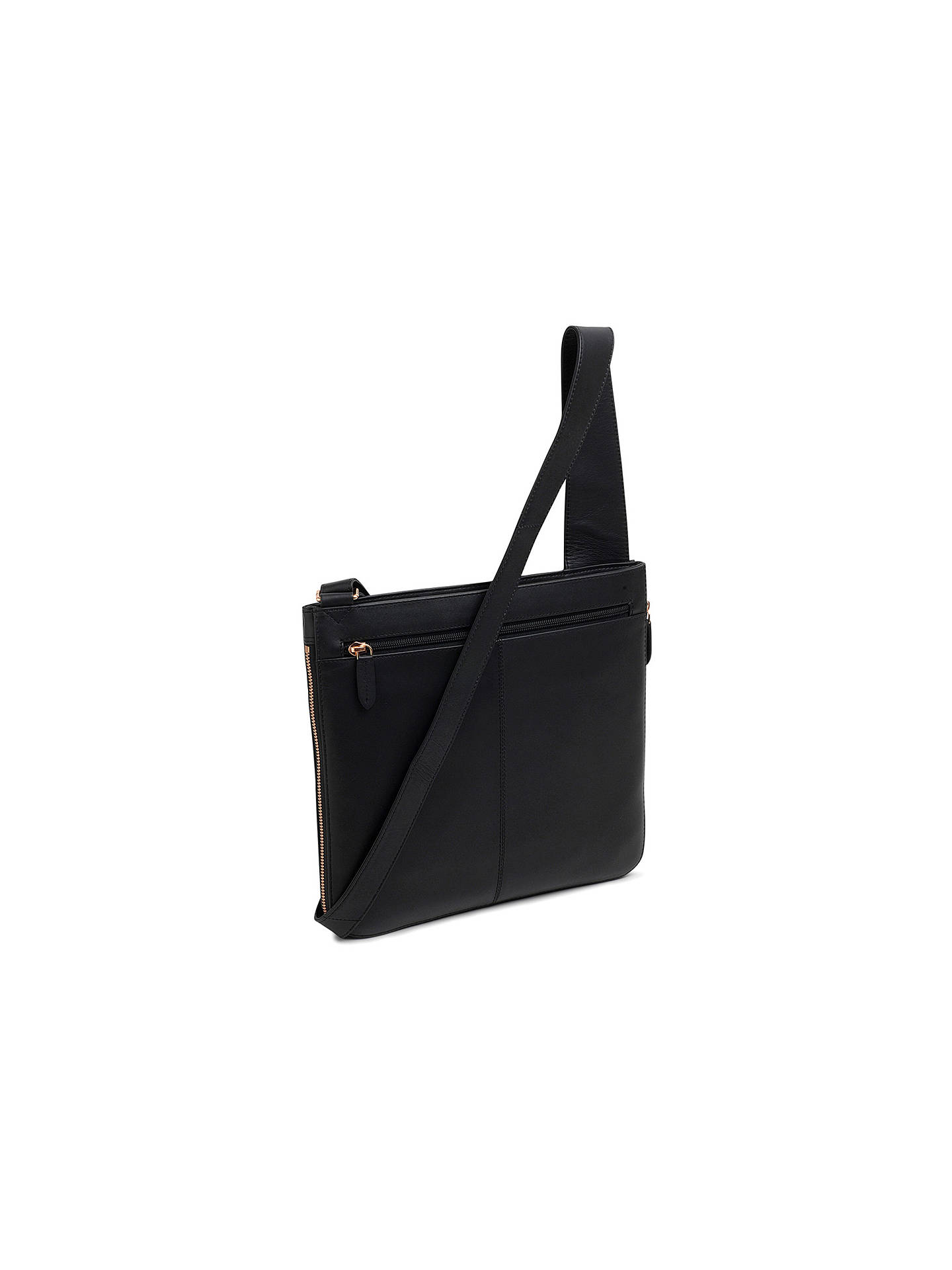 Radley Pocket Bag Leather Large Cross Body Bag, Black at John Lewis & Partners