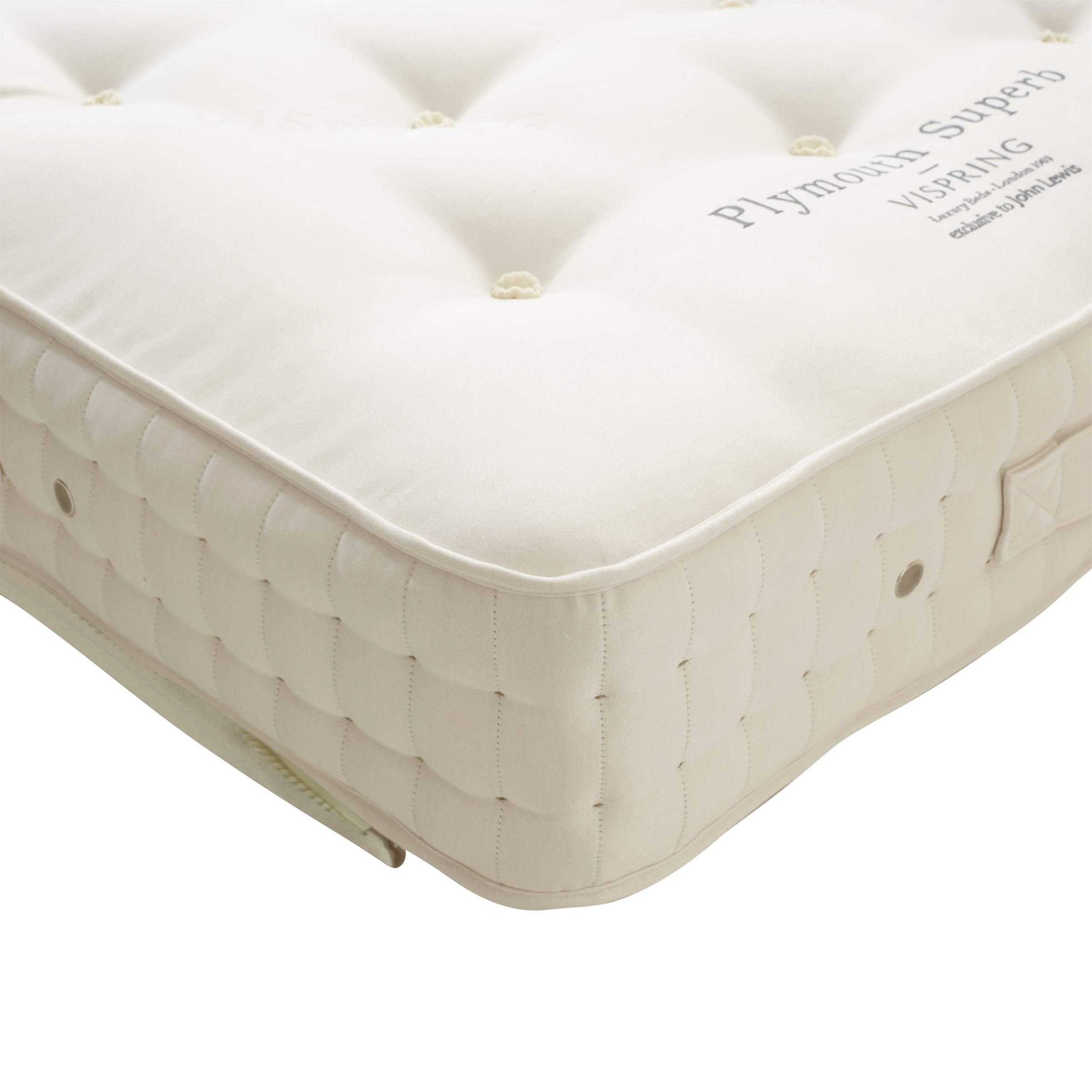 Vispring Plymouth Superb Zip Link Mattress, Medium, Super