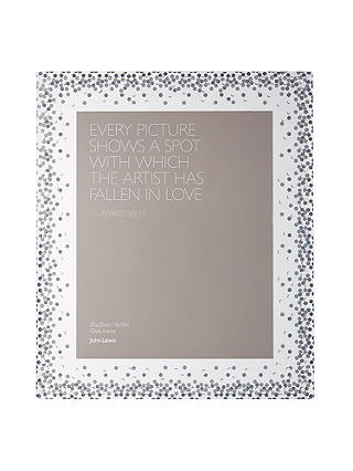 John Lewis & Partners Glitter Dots Photo Frame, 8 x 10" (20 x 25cm), Clear