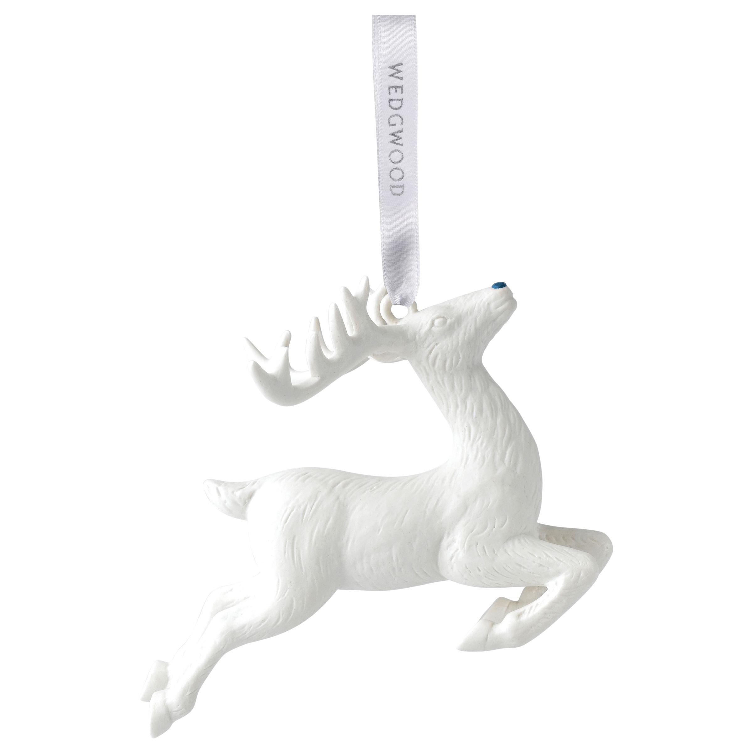 Buy Wedgwood Reindeer Christmas  Ornament White John  Lewis 