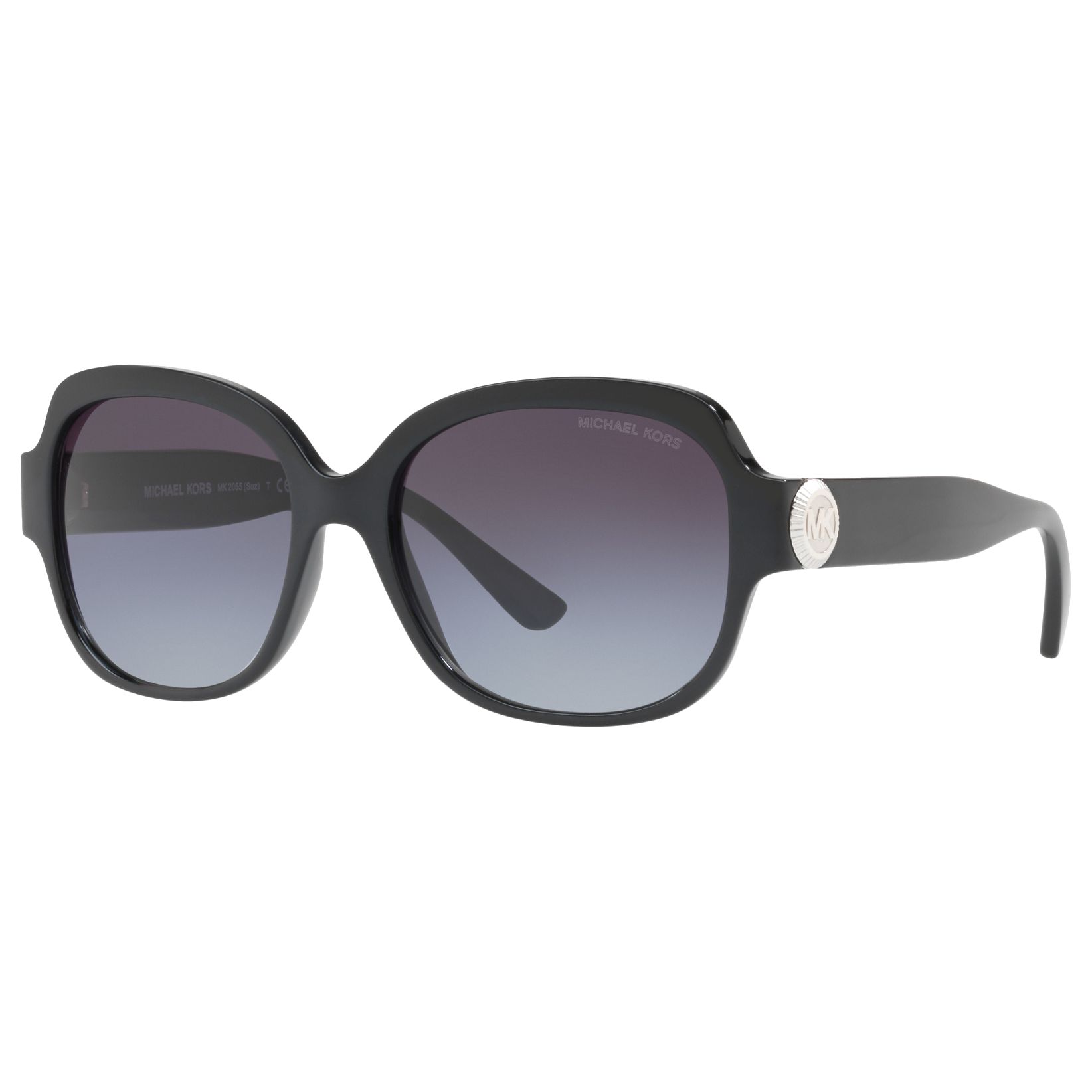 Michael Kors Mk2055 Suz Square Sunglasses Black Grey Gradient At John