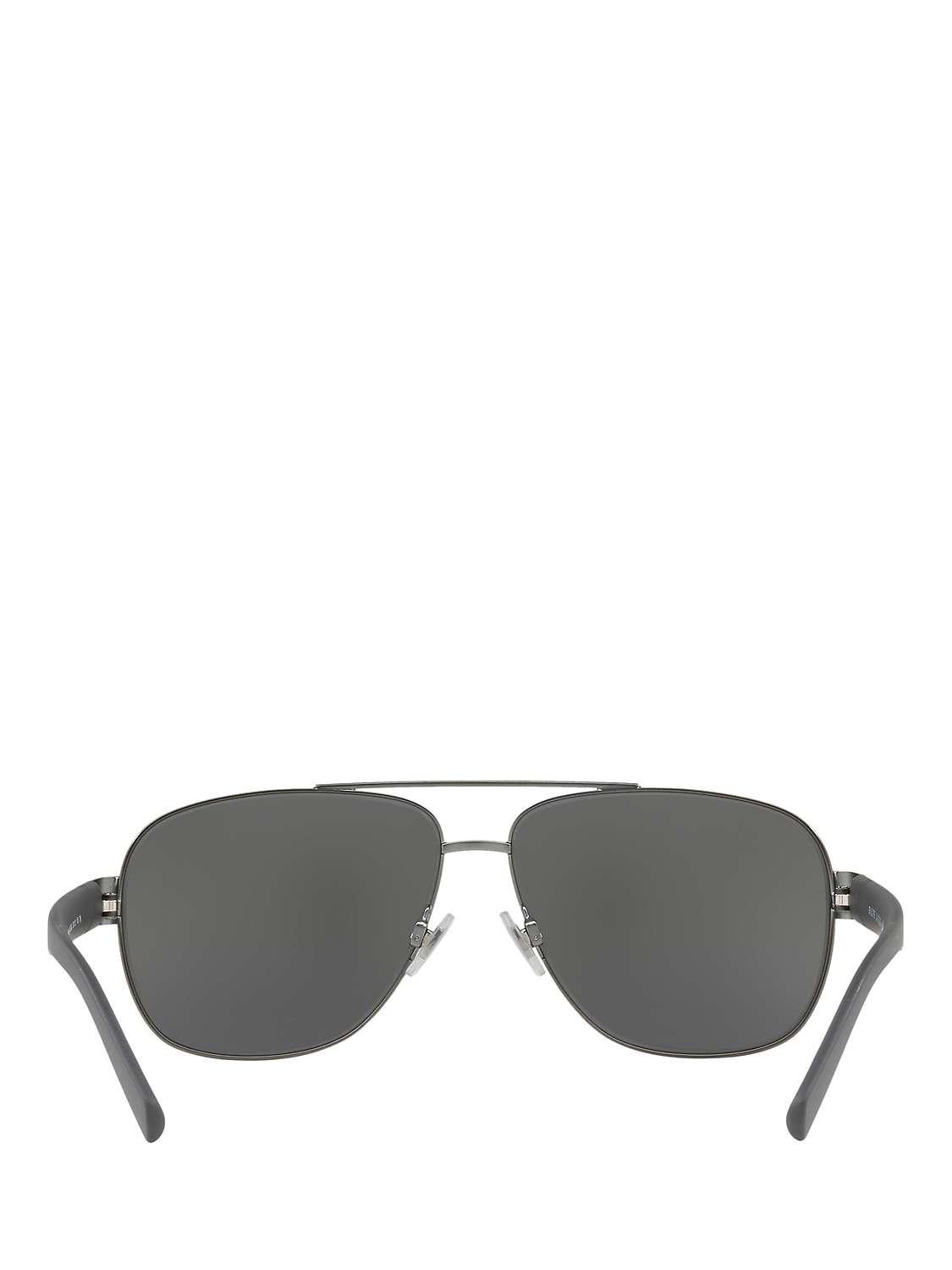 Buy Polo Ralph Lauren PH3110 Men's Aviator Sunglasses, Charcoal/Mirror Silver Online at johnlewis.com