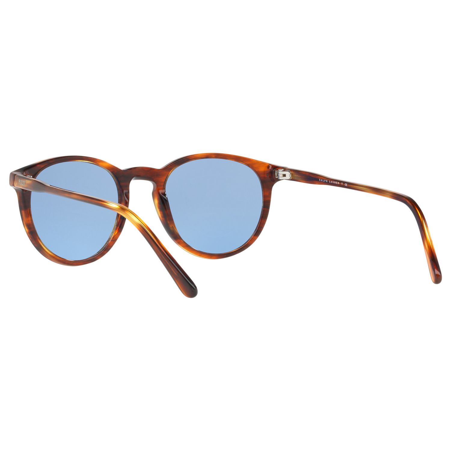 Polo Ralph Lauren PH4110 Men's Oval Sunglasses, Havana/Light Blue at ...